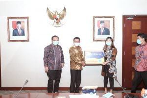 Bersama Kantor Staf Presiden dan GP Ansor – Aice Luncurkan Gerakan Pentahelix 5 Juta Masker Medis