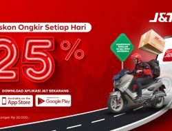 J&T Express Tawarkan Diskon Ongkir 25% Setiap Hari 