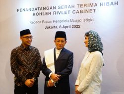 KOHLER Hibahkan  6 Unit Kabinet Rivlet untuk  Fasilitas  Berwudlu VVIP Masjid Istiqlal Jakarta 