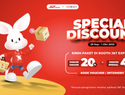 Jadi Partner di Pameran IMOBY – J&T Express Berikan Promo Spesial hingga 45% Eksklusif