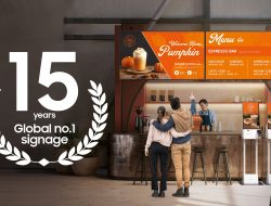 Samsung Jadi Peringkat Pertama di Pasar Digital Signage Global selama 15 Tahun Berturut-turut