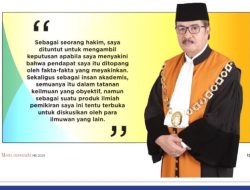 Ketua Kamar TUN Mahkamah Agung Prof Yulius SH MH di Wawancara Panjang majalah MATRA Tentang BLBI
