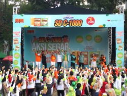 Jaga Imun Tubuh Jelang HUT Ke-79 RI, SD C-1000 Gelar Program ‘ Aksi Segar Massal ‘