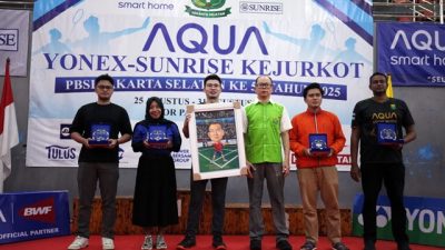 Gelar Turnamen Badminton Se-Jaksel, Aqua Elektronik Dukung Lahirnya Bibit Baru