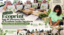 Workshop Ecoprint bagi 40 Wartawan SMN di Wyndham Garden Yogyakarta Kenalkan Teknik Pewarnaan Alami